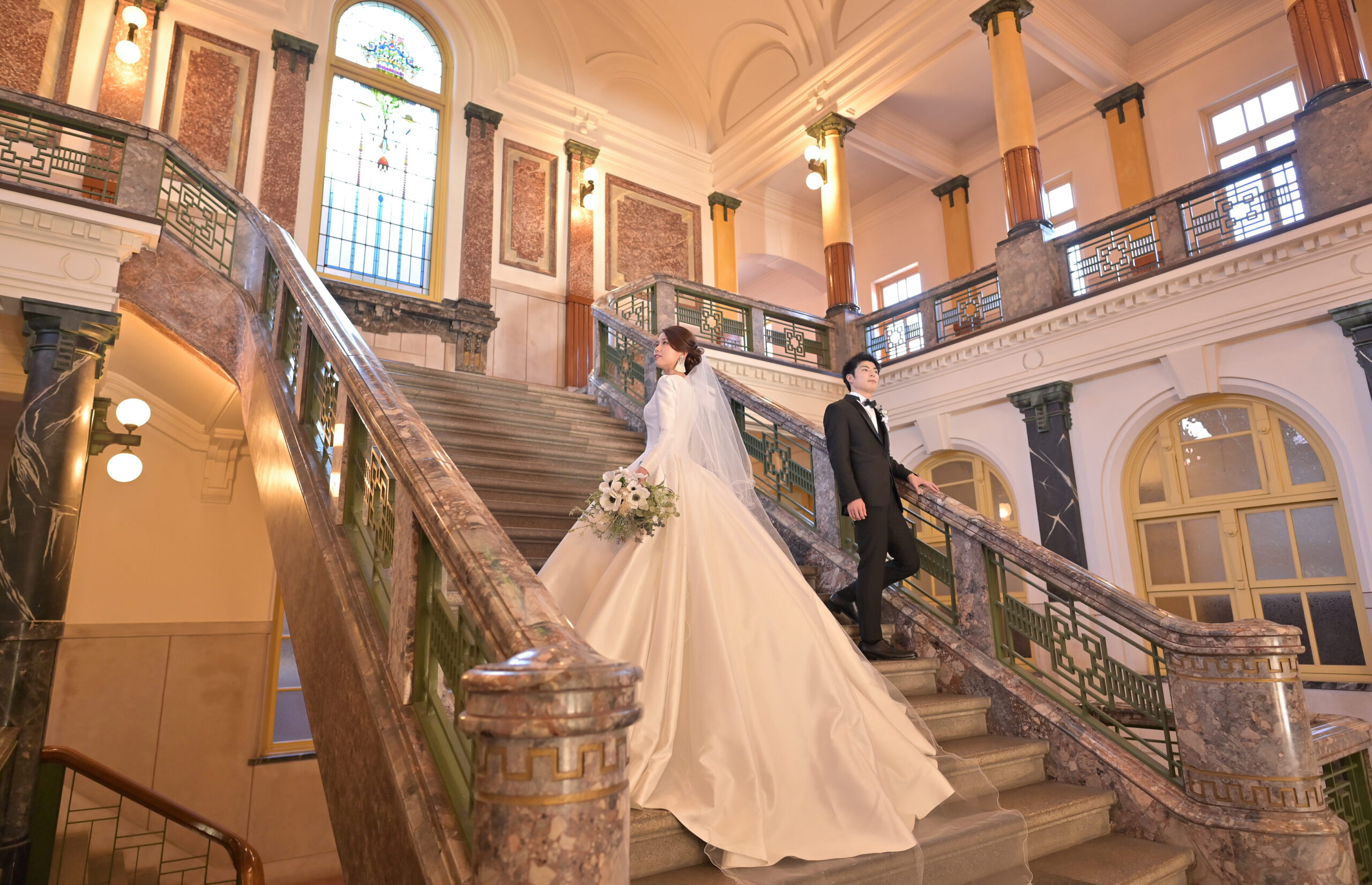 ヴィンテージロケ。市政資料館は、大人フォトウェディング。名古屋の前撮り＆フォトウェディング 公式 THE SKY WEDDING