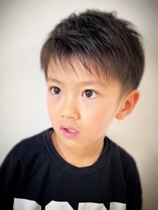 マッシュツーブロックキッズカット男の子髪型子どもの髪型チョッキンズ