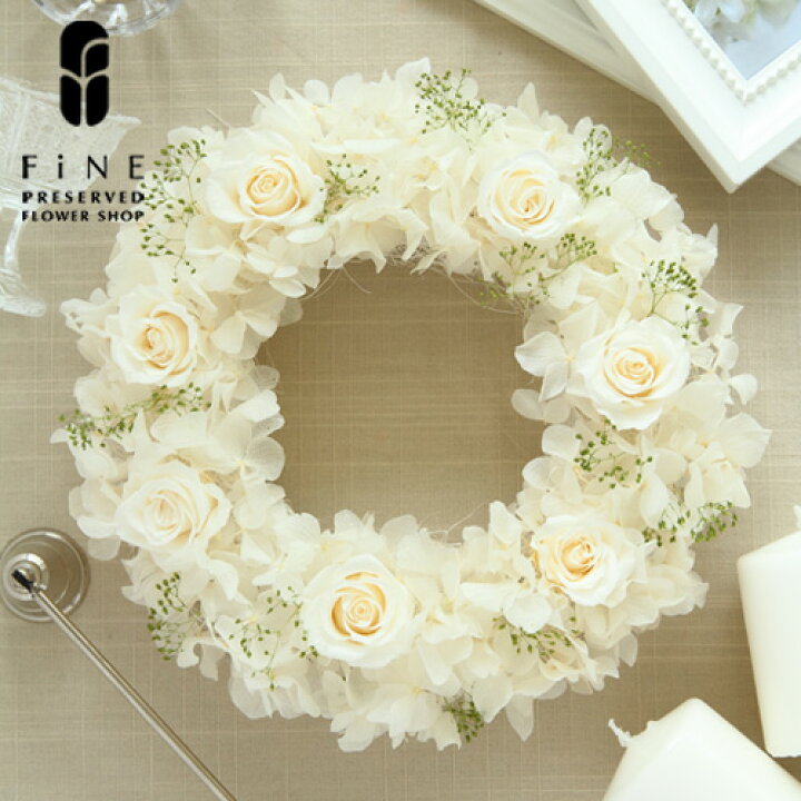 大人気♡Lune Bonheur＜beau printemps＞＊フラワーリース＊すずらん＊紫陽花＊秋＊ピンク＊人気リース＊ハーフリース＊結婚祝い ＊プリザーブドフラワー＊玄関＊通年リース - atelier Henrietteminne byGMOペパボ国内最大級のハンドメイド・手作り通販サイト