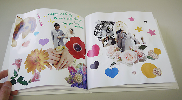 とってもいいアイデア！結婚祝いのサプライズ プレゼントに手作りの花時計を作成されました東京・表参道・青山プリザーブドフラワー教室「花学校」