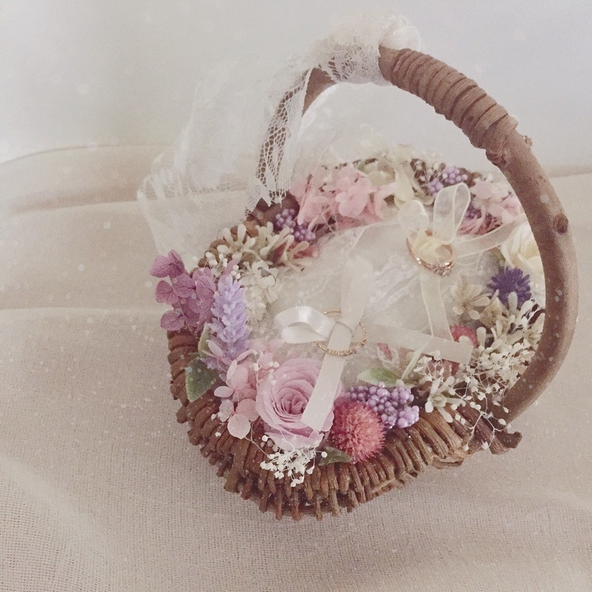 手作りキットが人気！ミニバスケットのリングピロー - フィーノ