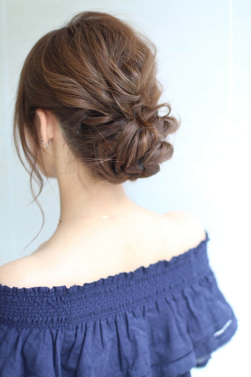 ロングヘアのママ必見 入学式の髪型 特集。簡単アレンジセットで上品・華やかに♪folk