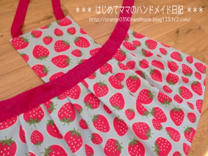 オリジナル型紙 簡単シンプルな子ども用エプロンの作り方 - 縫いナビ 生地のマルイシ