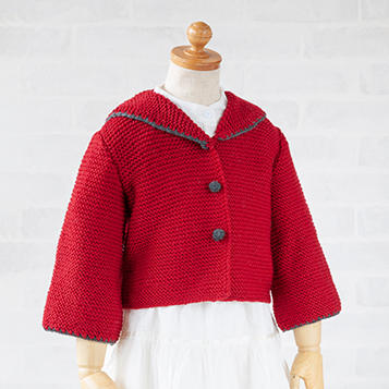 ボーダーアランベストKids レシピリバティ 生地、編み物、刺繍、刺し子のことなら ホビーラホビーレ