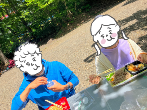 キャンプの朝ご飯446 無料画像