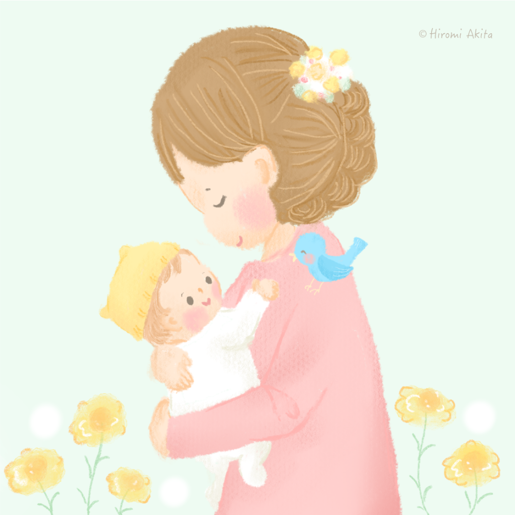 母親と赤ちゃんの概説されたイラストイラスト素材透過、PNGフリー画像ダウンロード - Pngtree