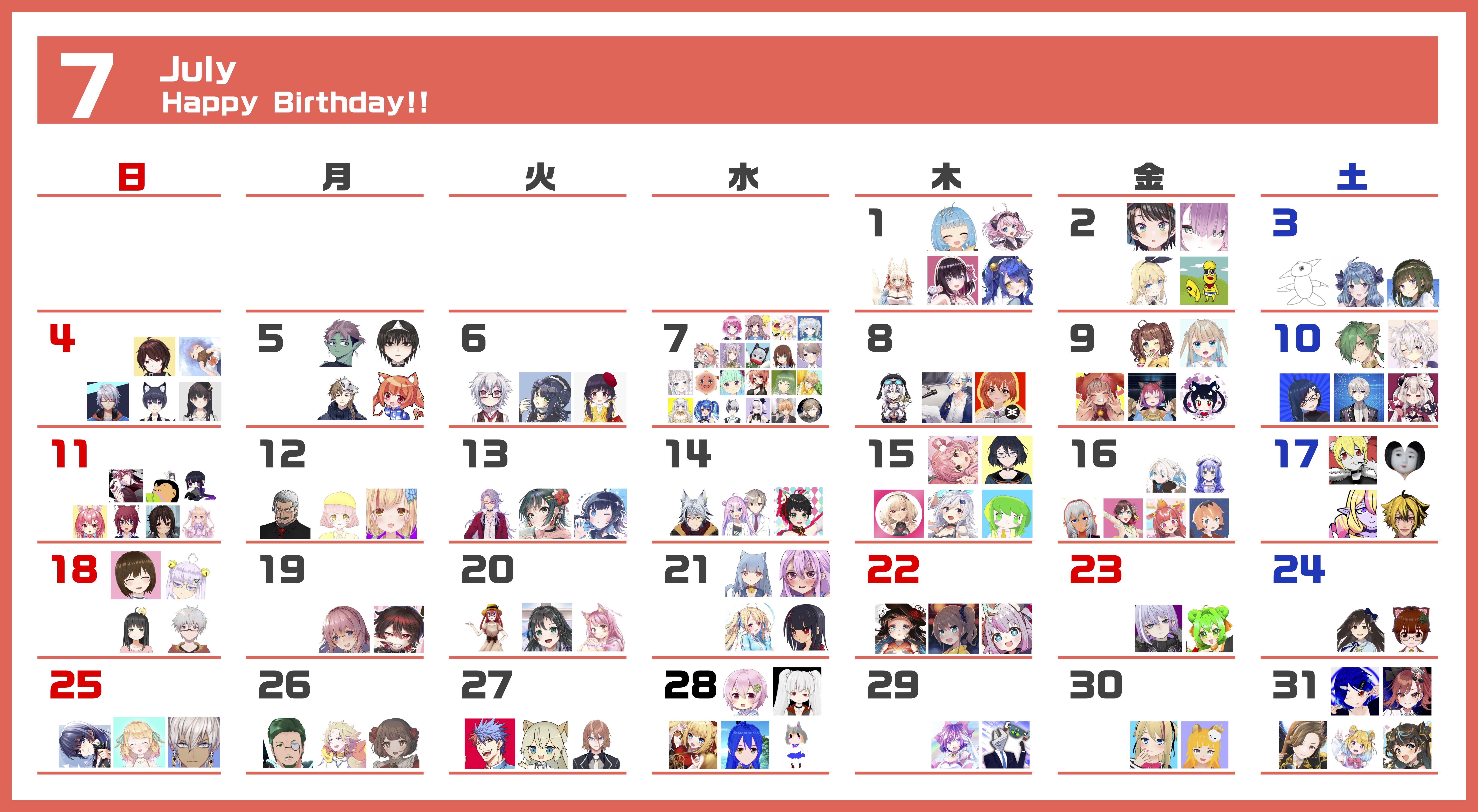 パチ&スロ キャラ誕生日まとめ - kachigumimax