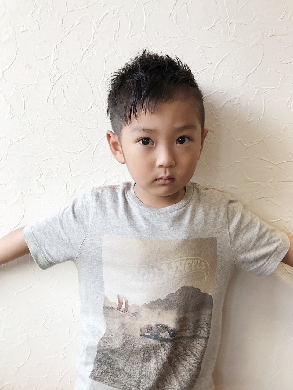 4歳男の子のアシメツーブロックカットに挑戦