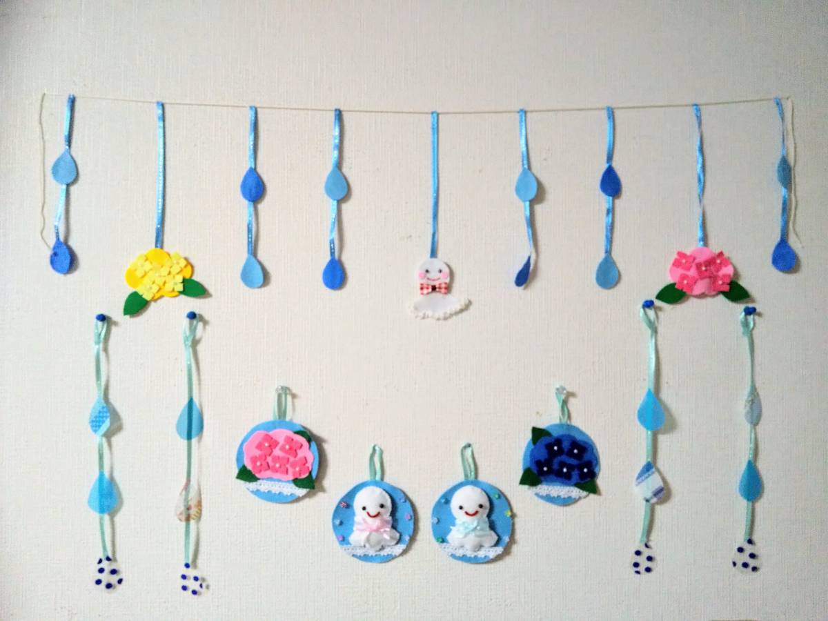 梅雨 壁面飾り 保育壁面 吊るし飾り ガーランド 5月6月 夏Yahoo!フリマ 旧PayPayフリマ