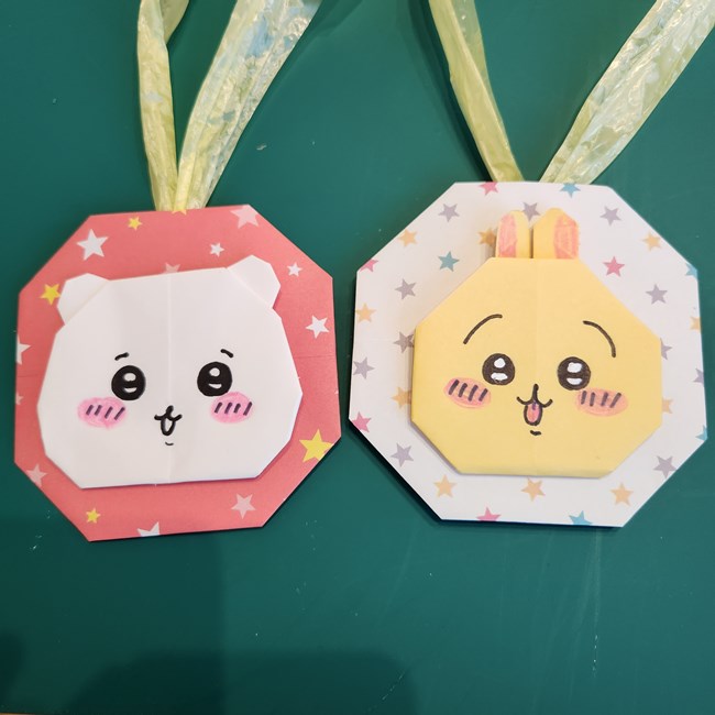 折り紙できらきらメダルの作り方