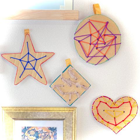 はじめてのひも通し 制作キット 1歳半から始めるあおむしのひも通しキット おもちゃ・人形 mom 通販 14645216Creema クリーマ