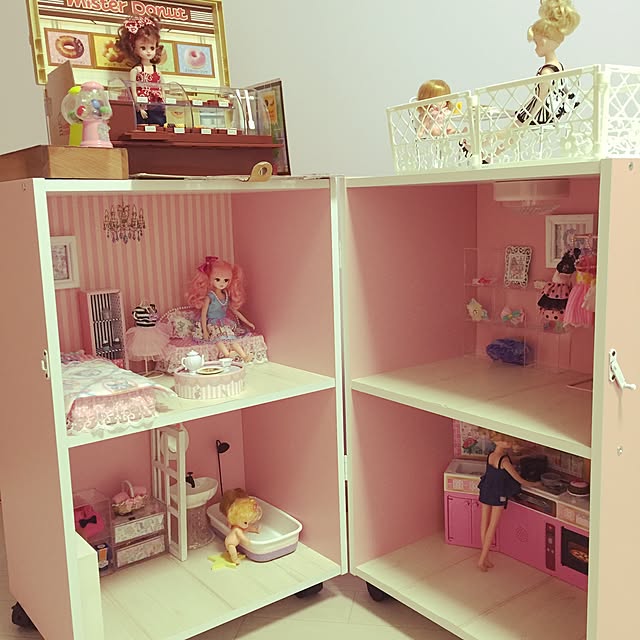 リカちゃんハウス 赤 : ドールハウス