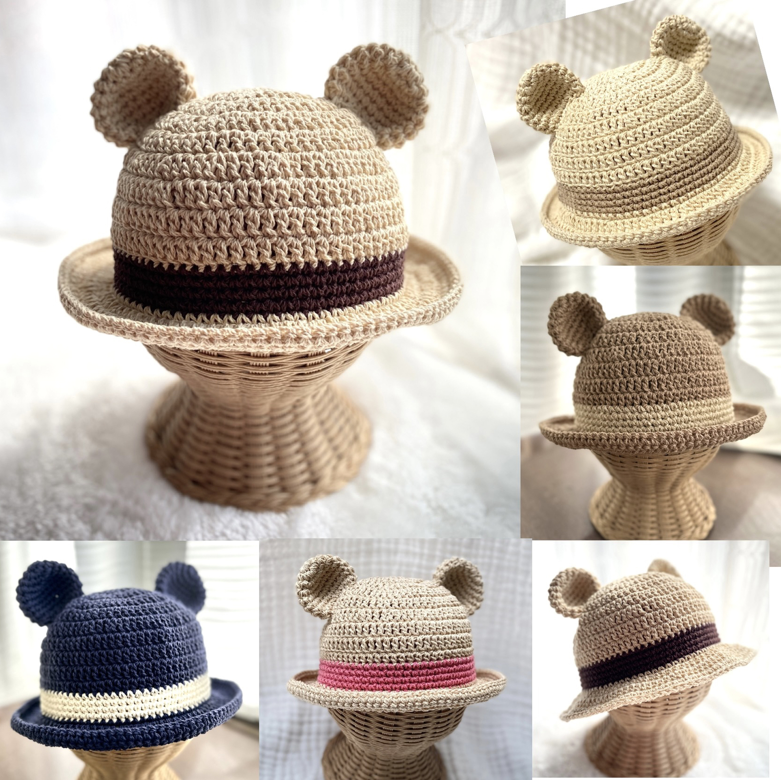 どんぐり帽子編み図