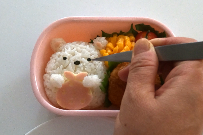 すみっコぐらしおにぎりクッキー型抜きキャラ弁お弁当