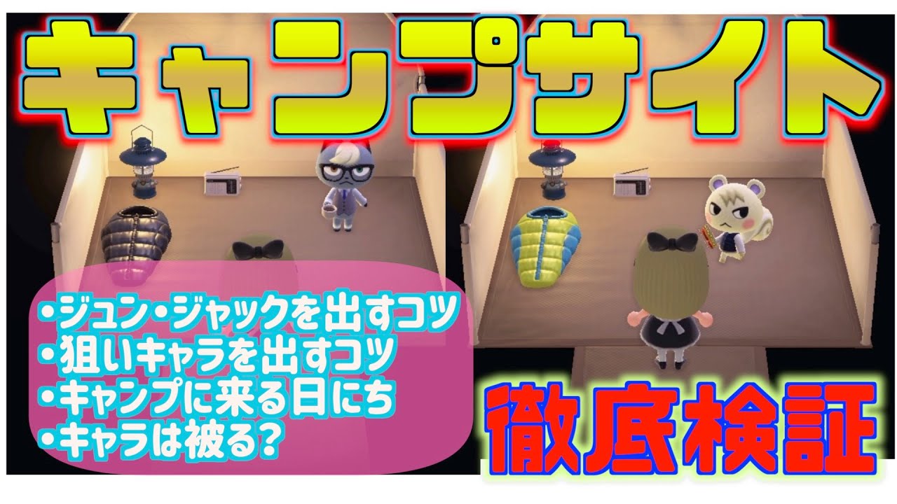 あつ森 キャンプサイト厳選2週目でちゃちゃまるをお迎えするまでの記録とやり方 - 夜間飛行