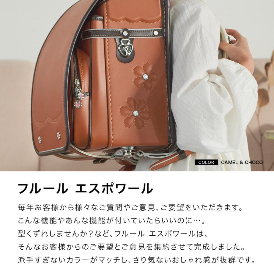 お花 ビジュー milimiliランドセルカバー キラキララメ入り透明ビニール 女の子 入学祝い 入学準備 入学milimili