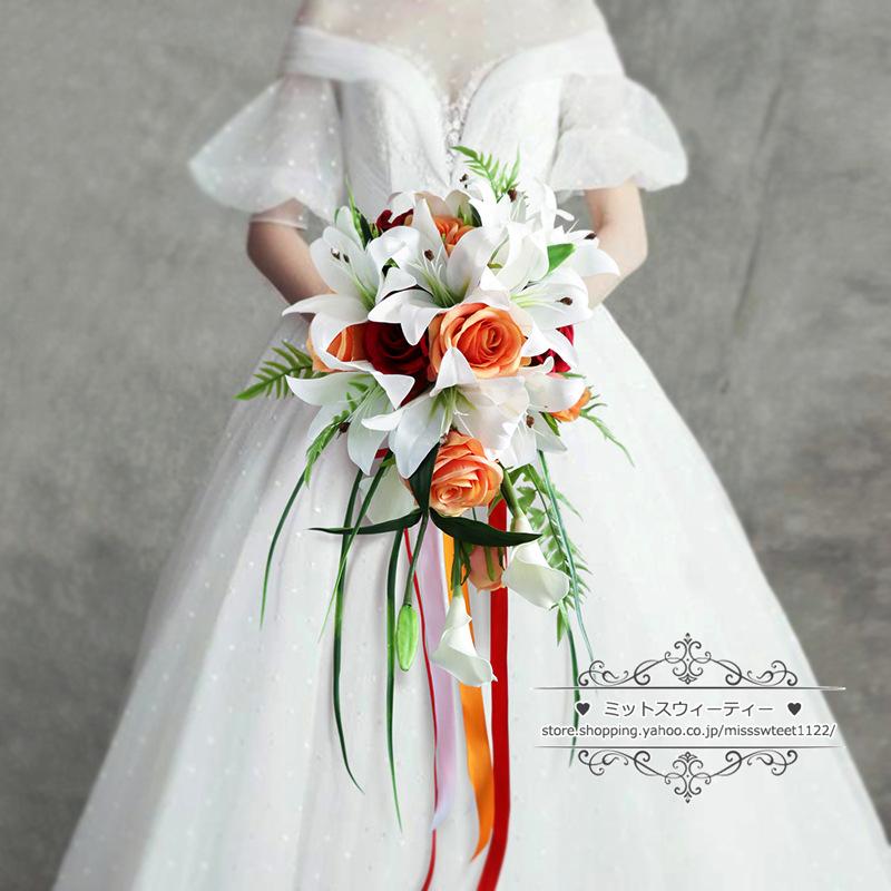 百合 カサブランカ のブーケで清楚な花嫁に♡デザイン実例をご紹介結婚ラジオ結婚スタイルマガジン