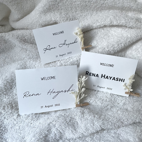 10部からオーダーできる席札なら叶う！アソートで遊ぶテーブルコーデ術アツメル結婚式レシピ 買える結婚式アイテム WeddingMart ウェディングマート