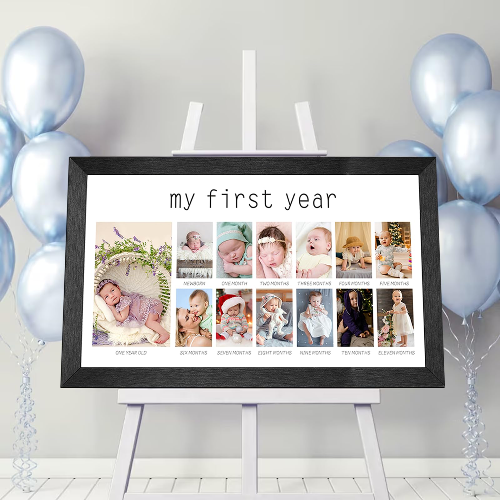 コラージュポスター・ベビーポスター・1歳のお誕生日 記念ポスター - SIMPLELIFE18'S GALLERYminne byGMOペパボ国内最大級のハンドメイド・手作り通販サイト