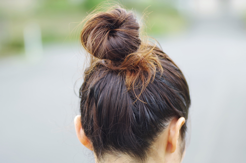 5 4は八大神社の女神輿の皆さんのセットでいっぱいになりまーす😜今年もみんな気合い入ってるっ🩷, ちなみに私の髪の毛は友達にやってもらっている😎✨