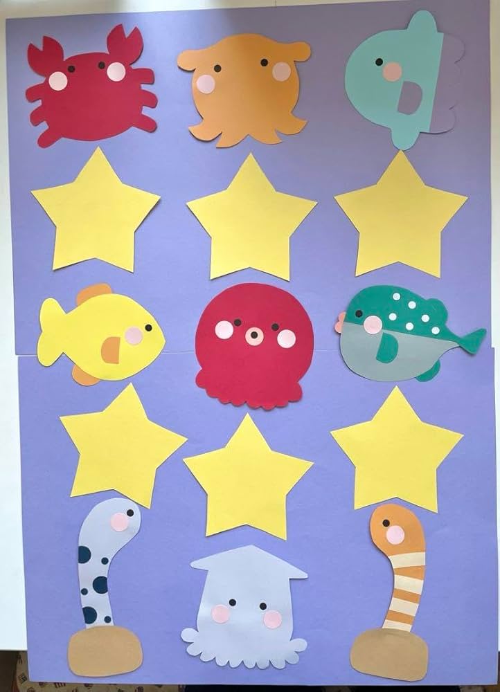 夏の壁面『子どもたちと作る♪海の中の