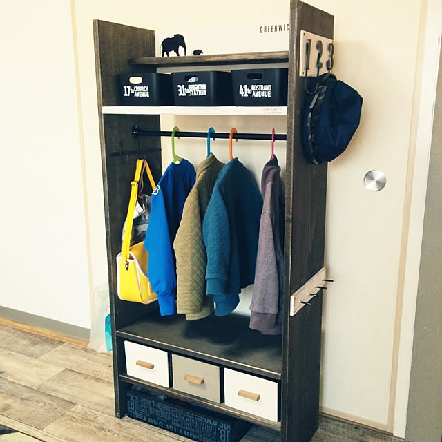 カラーボックスでアレンジ園グッズ収納 - ナチュラル色の毎日