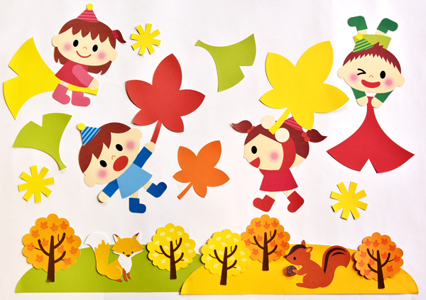 壁面飾り 秋の吊るし飾り 9月 10月 11月 幼稚園 保育園 玄関飾り キッズルーム 雑貨・その他 Kinder Factory 通販19846379Creema クリーマ