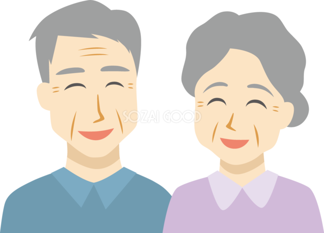 笑顔の祖母無料写真