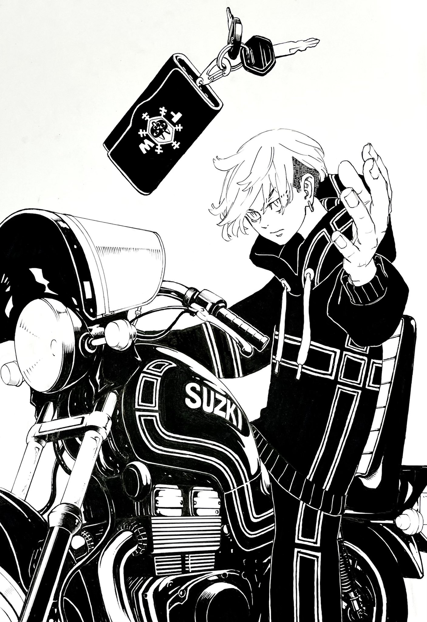 松野千冬さんの おまかせケーキ をお作りしました❄️ なっちのプリン なっちのおまかせケーキ 誕生日バースデーケーキ 写真ケーキ 摂津市 吹田市 茨木市 大阪 推しケーキ キャラクターケーキ 本人不在の誕生日会 配達ケーキ 全国発送 発送ケーキ 東京 名古屋 福岡