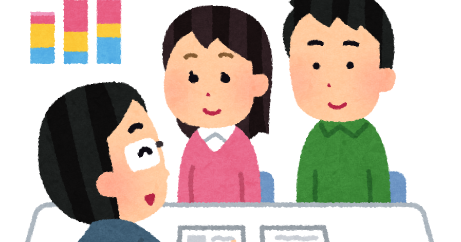 打ち合わせをするウエディングプランナーとカップル 07800056847 の写真・イラスト素材アマナイメージズ