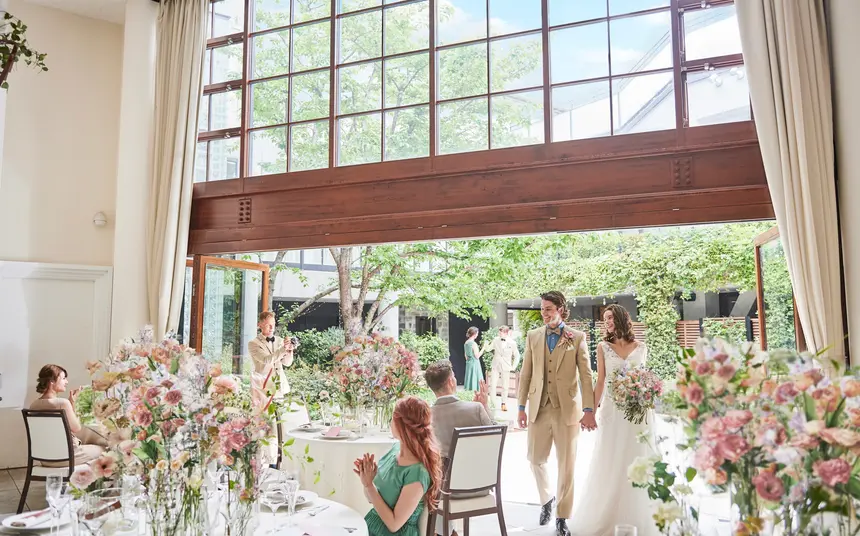 Ｓｐｒｉｎｇ Ｇａｒｄｅｎ Ｐａｒｔｙ麻布迎賓館 テイクアンドギヴ・ニーズウェディングの結婚式挙式実例結婚式場を探すならハナユメ