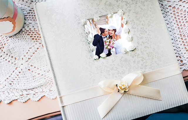 簡単だけどボリュームたっぷりの結婚式の思い出アルバム 手作りアルバムアルバムキッチン