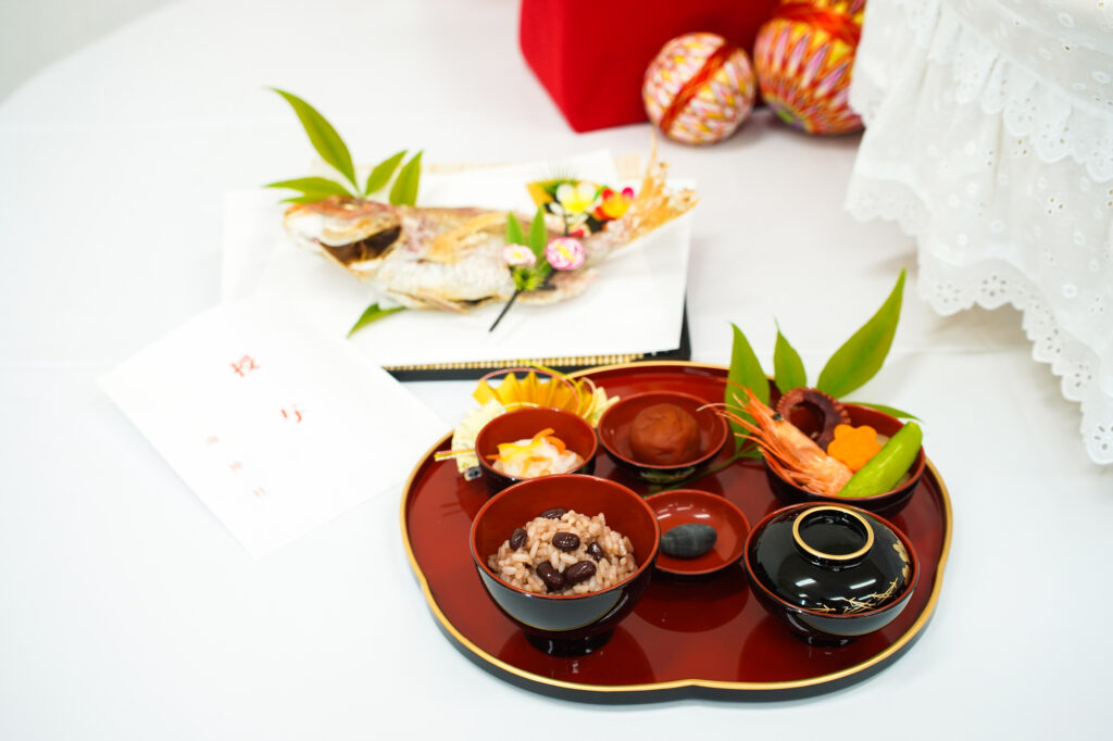 お食い初め セット中メニュー 食器 お食い初め膳 鯛 お祝い 宅配 石 女 男 赤ちゃん 100日祝い 百日祝い ギフト お食い初めセット