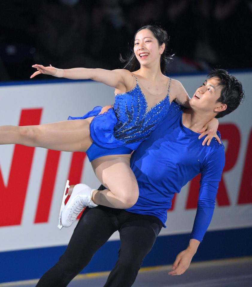 りくりゅう、日本勢ペア初優勝 キス・アンド・クライで号泣 三浦「練習の積み重ねが演技の自信に」 フィギュア - サンスポ