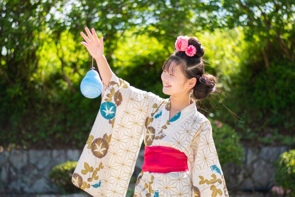 1人で簡単着付けセパレート浴衣 2点セット浴衣 子供 女の子 セパレート 二部