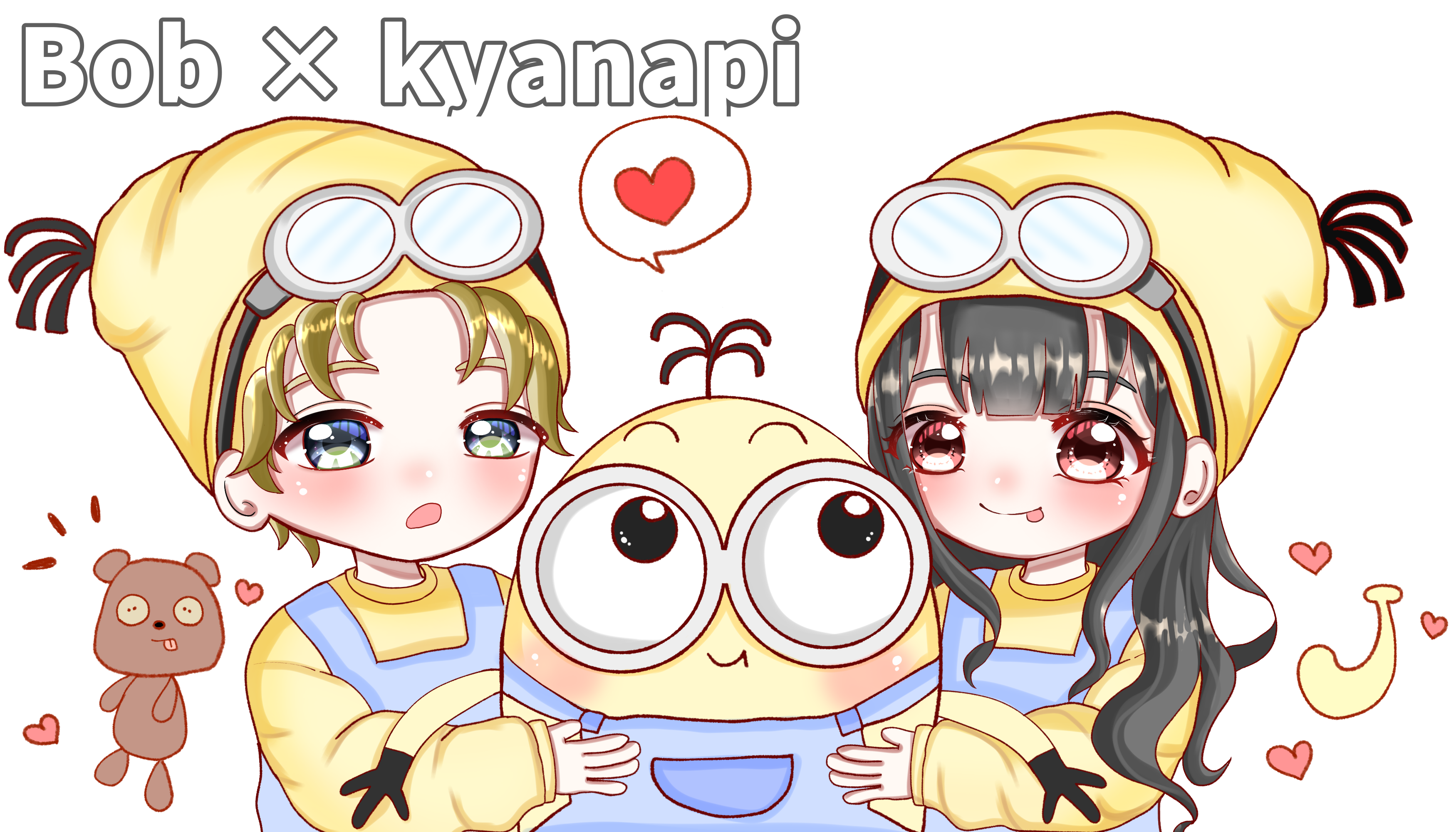 友達 家族 カップル 夢絵イラストアイコン描きます ペアアイコンなどにも！ふんわりかわいい2人のイラストかきますココナラ