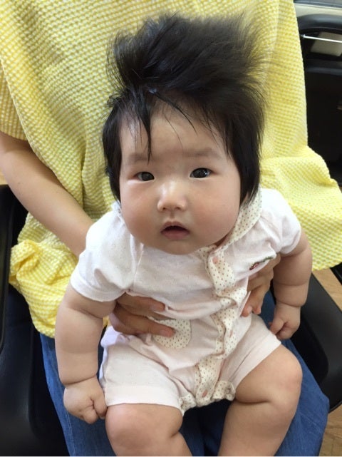 赤ちゃん筆 1歳2ヶ月で人生初のカットをして髪の毛で筆を作った話 カット編Hair Salon Citrus