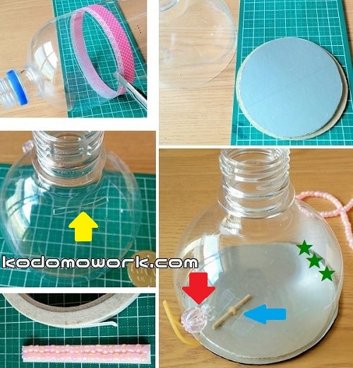 ペットボトル工作 ロケット貯金箱 作り方 簡単な夏休みの工作♪ 音声解説 ◇DIY Plastic bottle ” Rocket money box“海外Tips☆DIYエコスローライフ