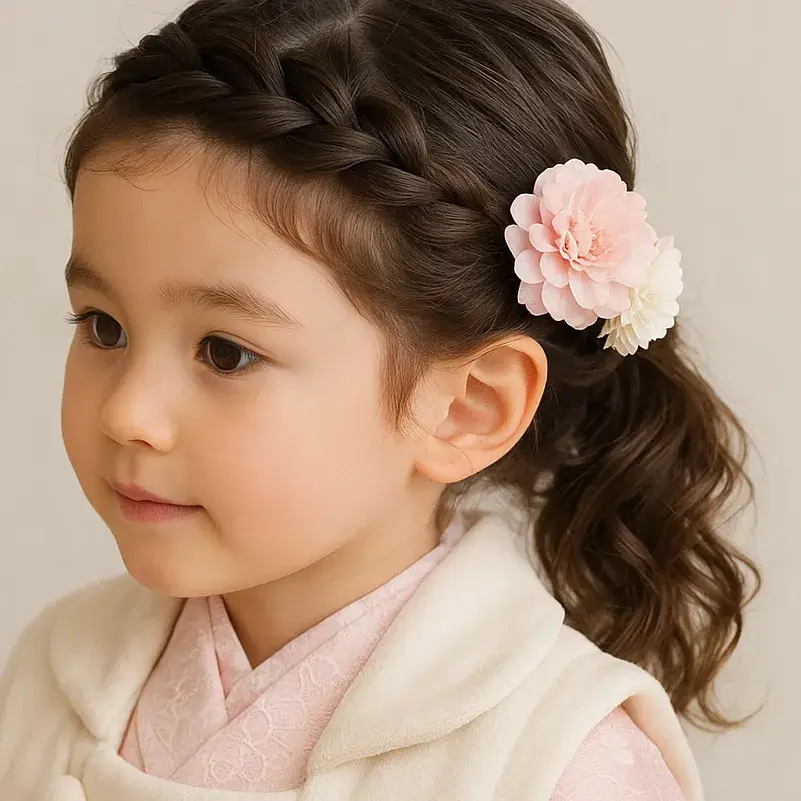 7歳七五三ヘアスタイル集 2023kaokaokiikii