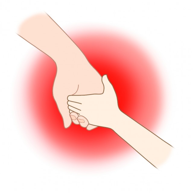 フリーイラスト息子と手をつないでお出かけする母親パブリックドメインQ：著作権フリー画像素材集