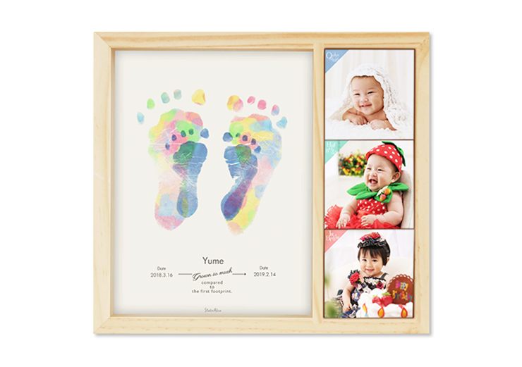 赤ちゃん手形足型用色紙オーダ