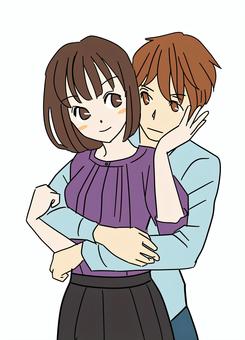 恋人たちを描いたイラスト特集