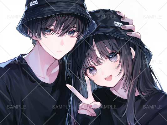 ペア 男女 」のアイデア 140 件 ペア画 かわいい, 画, イラスト - 男女 ペア 画 カップル