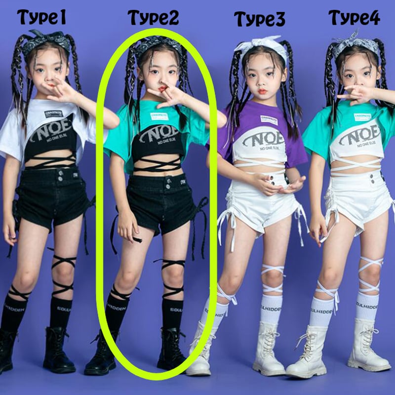 韓国子供服 HIPHOP ヒップホップ ステージ衣装 キッズダンス衣装 jazz 応援団 ジャズダンス