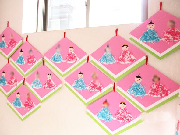 ひなまつり製作 ばなな 保育士愛情ブログこどもみらい保育園 名古屋市認可保育所