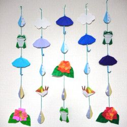 七夕のつるし飾り➕夏のつるし飾り Amazon夏 七夕 梅雨 吊るし飾り