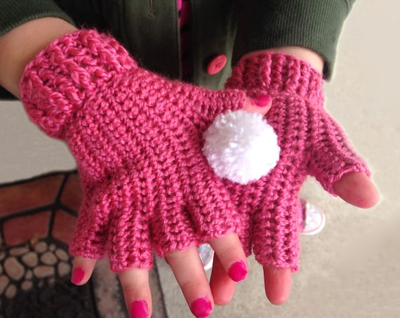 かぎ針編み 手袋の編み方🧤10月編み方リクエスト！crochet mittens セリアのミミで編んでみました♪