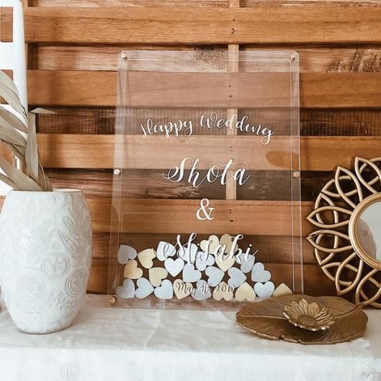 ウェディング ドロップス 30人 チップ ウェディングドロップス ハート 結婚式 ウェルカムボード ウェルカムスペース 名入れ