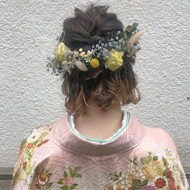 卒園式 袴 祝 先生 ヘアアレンジ ハーフアップhair resort BIBIヘアリゾートビビ 那須烏山の髪質改善美容室 aujuaサロン