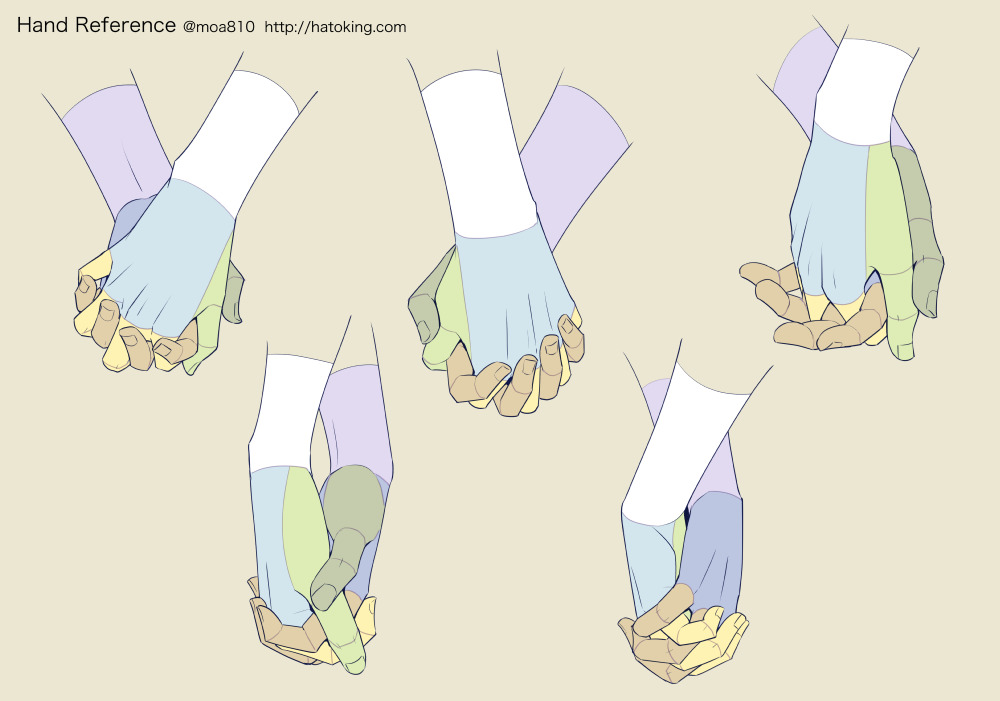 手をつないで走る2人ポーズ -Holding Hands Couple - - CLIP STUDIO ASSETS